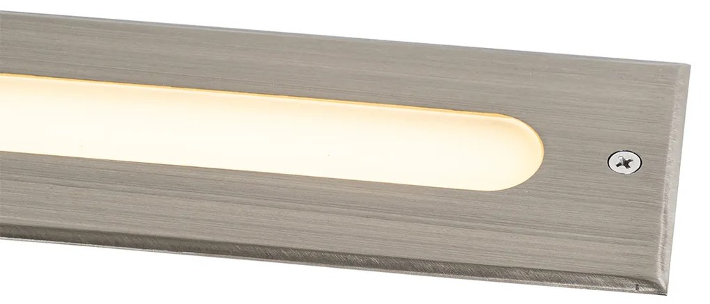 Buitenlamp Moderne grondspot staal 30 cm incl. LED IP65 - Eline Modern IP65 Buitenverlichting