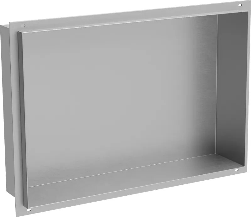 Mexen X-Wall-NR inbouwplank zonder flens 45 x 30 cm, inox - 1911453010