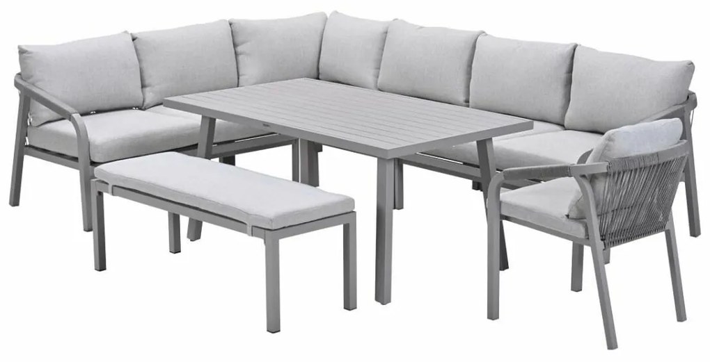 Garden Impressions Tarera lounge dining set 7-delig R - taupe