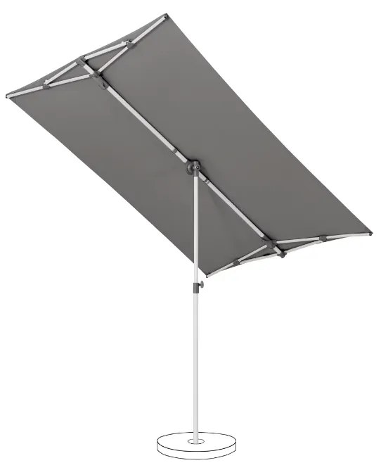 SunComfort by Glatz Parasol Flex Roof - 210x150 cm - Off Grijs - SunComfort by Glatz