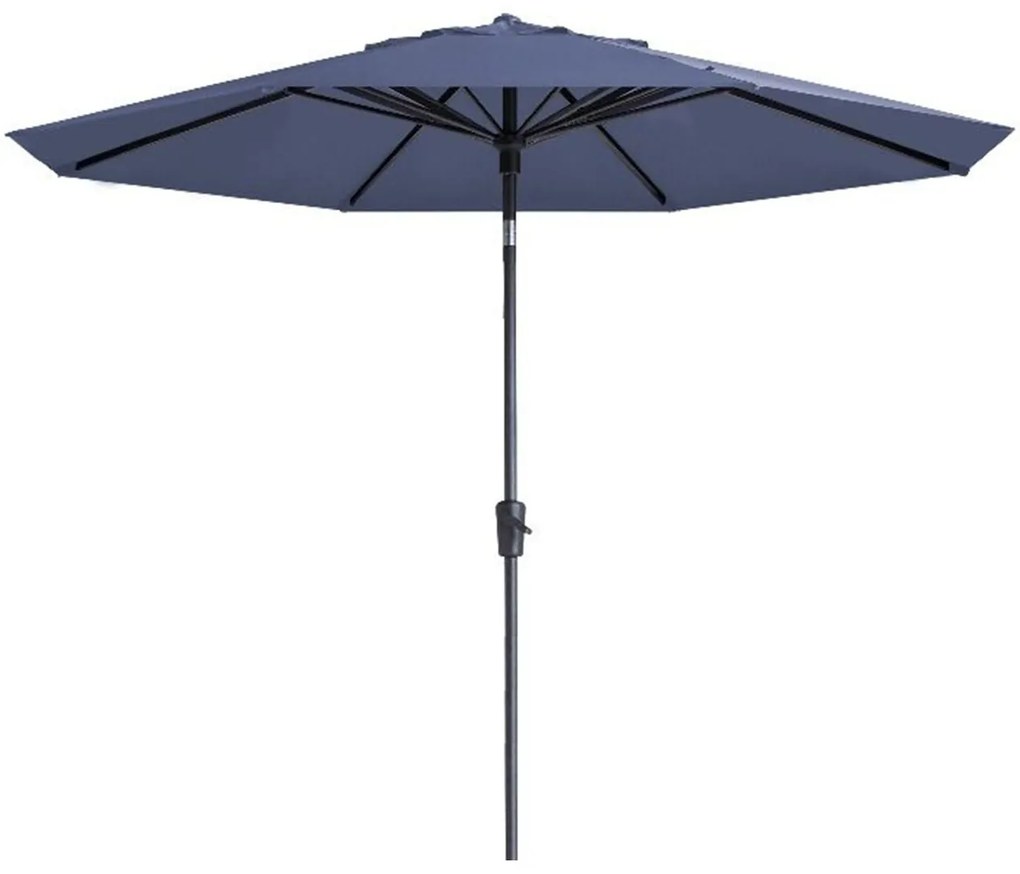 Madison Paros 2 luxe stokparasol - 300 cm. - Safier Blue OP=OP