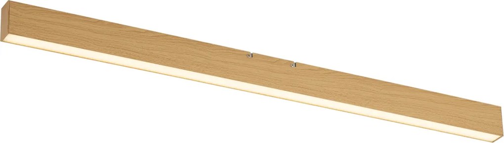 Moderne plafondlamp oker hout incl. LED 3-staps dimbaar 2700-4000K met dipswitch - Keane