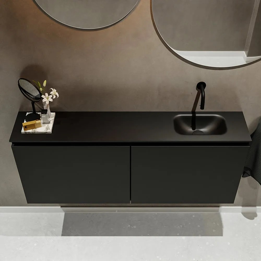 Mondiaz Ture 120cm toiletmeubel urban met wastafel urban rechts geen kraangat