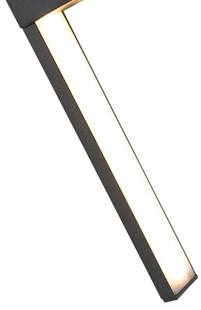 Moderne buiten wandlamp zwart incl. LED IP54 - Jamal