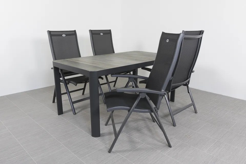 Hartman Salvatore/Queens 160x90 cm. verstelbare 4-persoons tuinset