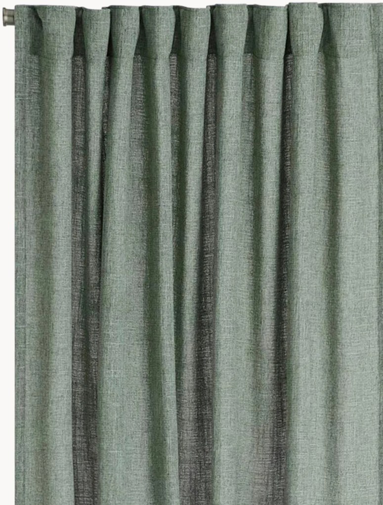 Lichtdoorlatende multibandgordijnen Olinda, B 140 cm, 2-delig