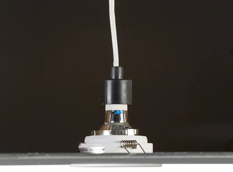 Set van 6 Inbouwspot rond wit draai- en kantelbaar - Chuck