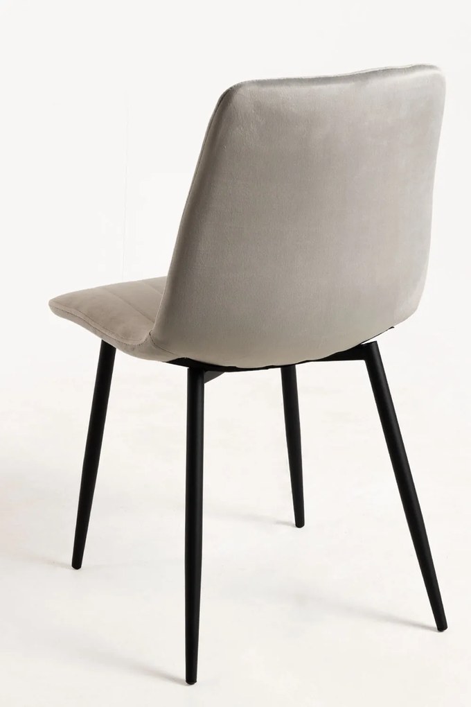 Set 4 Liny Fluwelen Stoelen