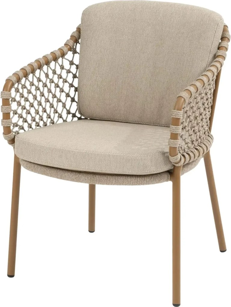 4 Seasons Outdoor Martinique tuinstoel amber Tuinstoel beige weerbestendig