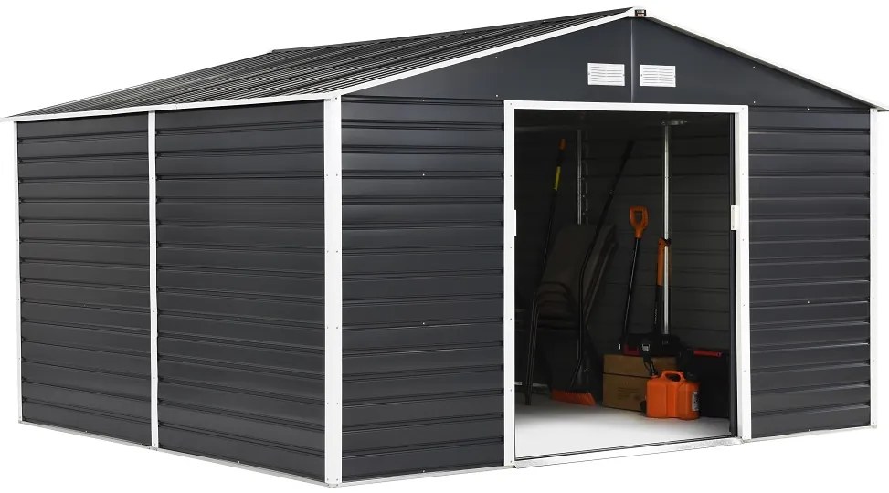 Lahti metalen gereedschapshuis 3,4 x 3,2 m Store Boss antraciet