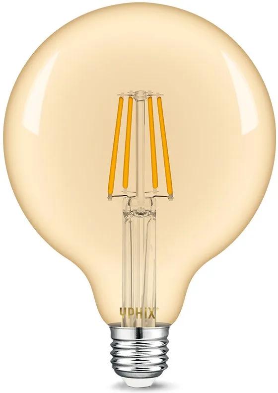 E27 Led Filament Lamp Atlas G125 4,5w 2200k Dimbaar Gold | LEDdirect.nl