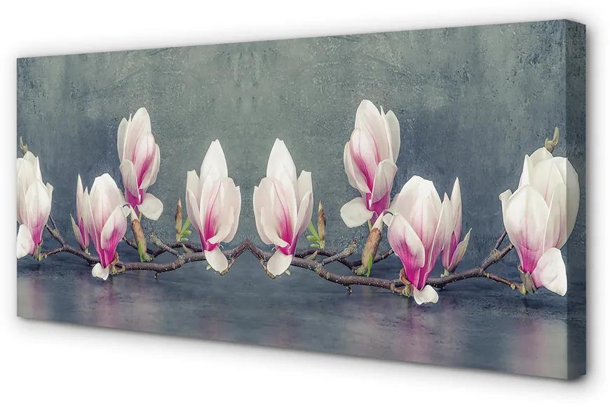 Verwijdering Reden officieel Schilderij canvas Magnolia-tak 125x50 cm | BIANO