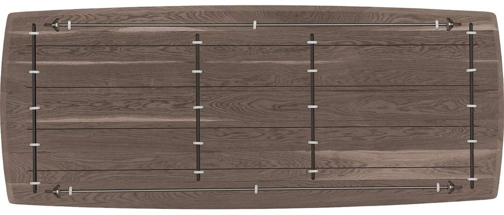 Goossens Excellent Eettafel Uniek, Semi rechthoekig 260 x 100 cm