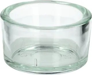 Theelichthouder, glas, Ø5 x H 2,5 cm