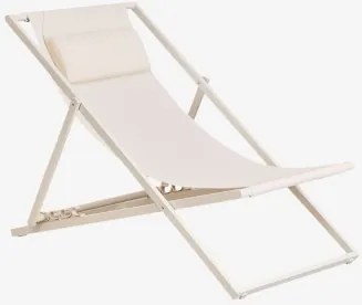 Opvouwbare Stalen Hangmat Met Kussen Jensy Tapioca Beige - Sklum