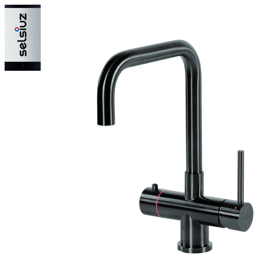 Selsiuz Inox kokend water kraan met single boiler en U-uitloopkraan gunmetal