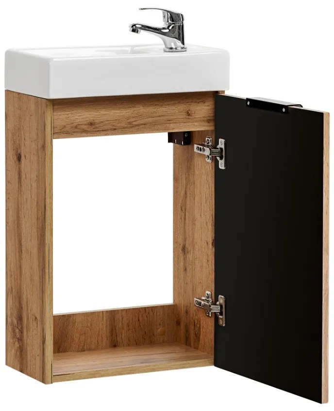 Comad Adele Oak toiletmeubel met ribbelfront 40x22cm eiken