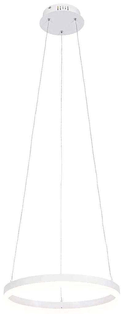 Design hanglamp wit 40 cm incl. LED 3-staps dimbaar - Anello Modern rond Binnenverlichting Lamp