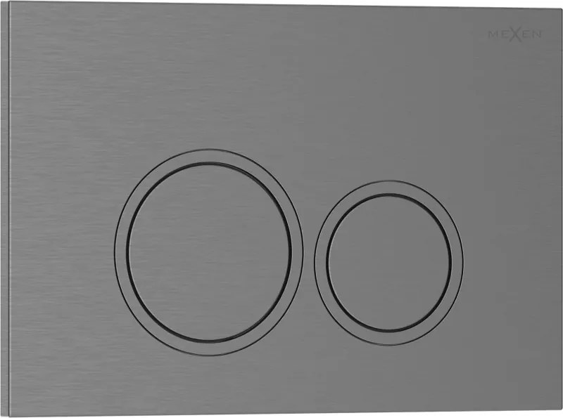 Mexen Tex 01 spoelknop, geborsteld kanon grijs - 6101-12