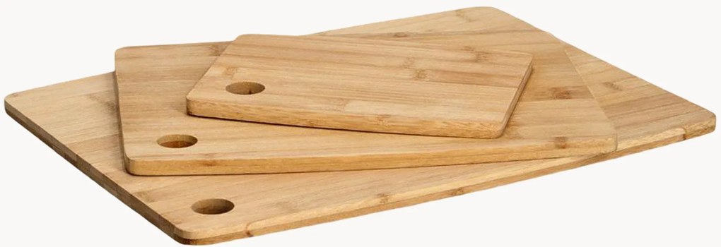 Snijplanken Velor van bamboehout, 3-delig