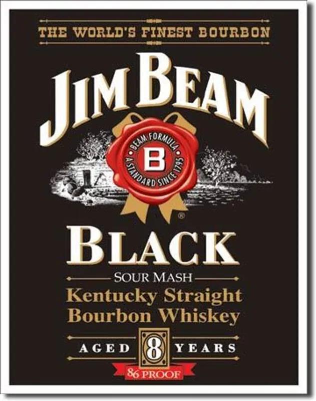 Wandbord Jim Beam black label 30x40cm
