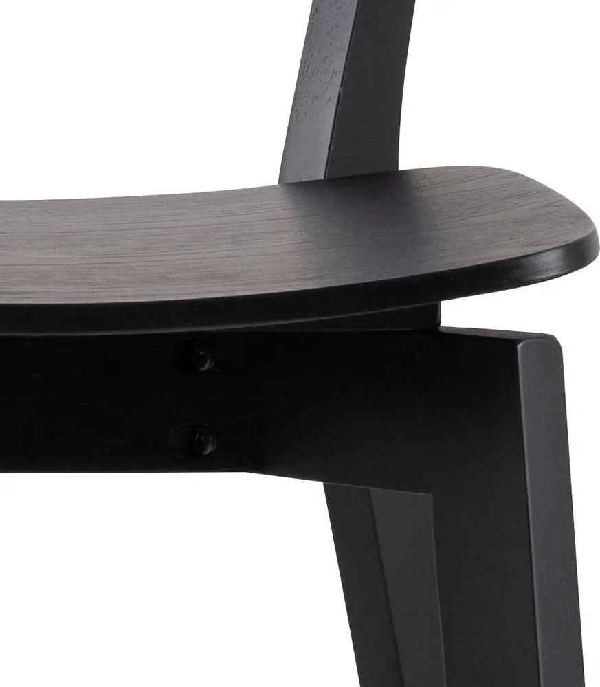 ROXY Zwart – HOUTEN BARSTOEL VOOR KEUKEN, WOONKAMER EN RESTAURANT IN RETROSTIJL