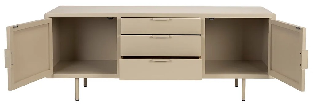 Beige Tv-dressoir - 140x40x55cm.