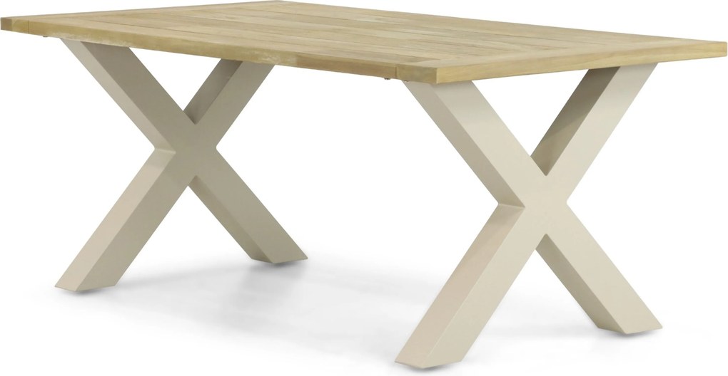 Tuinset 6 personen 240 cm Aluminium Taupe Presto Brentino/Cardiff