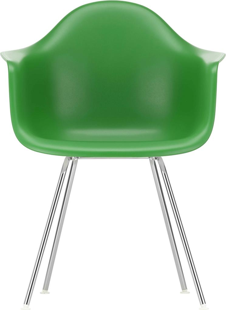 Vitra Eames DAX stoel met verchroomd onderstel groen