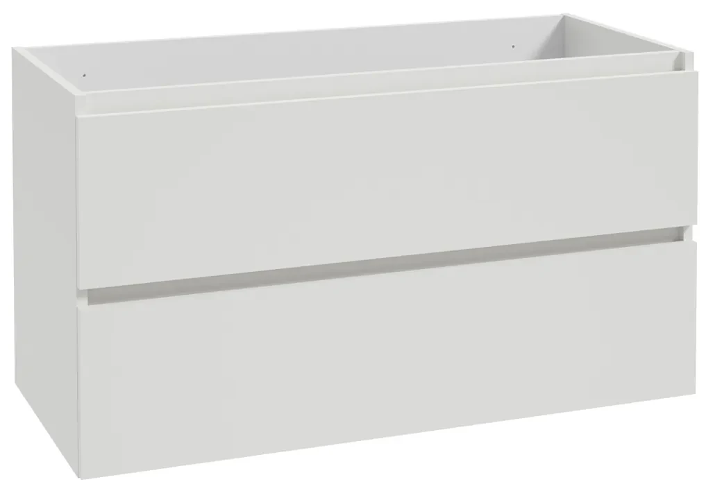 Fontana Proma badmeubel 100cm met zwarte waskom mat wit