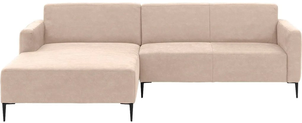 Goossens Key West beige, micro leer, 2,5-zits, modern design