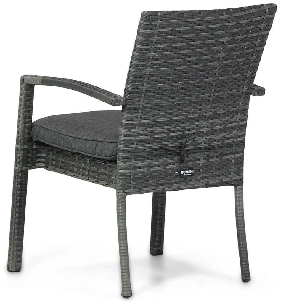 Tuinstoel Wicker Grijs-antraciet Domani Furniture Albergo