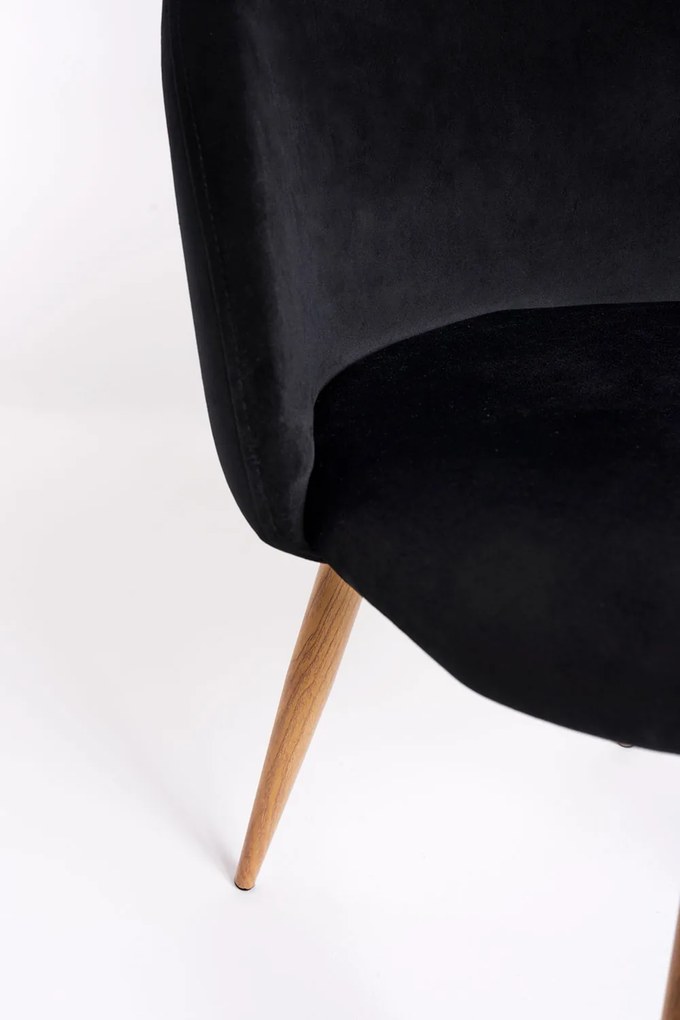 Set 4 fluwelen Vint Stoelen