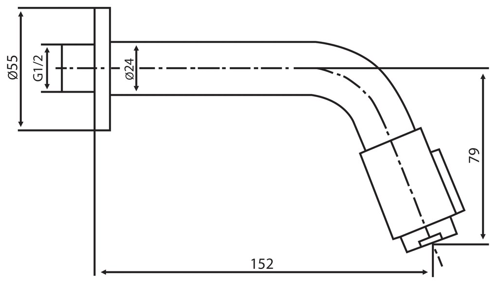 Differnz inbouw fonteinkraan mat wit