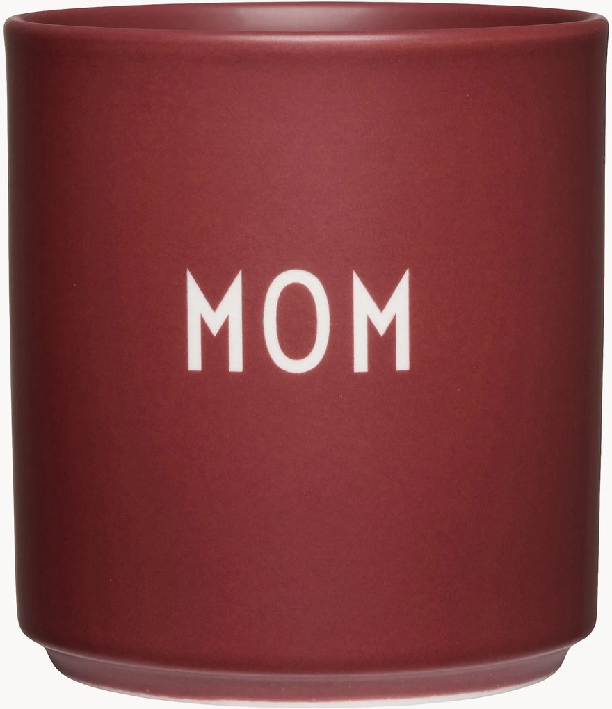 Design beker Favourite Mom met opschrift