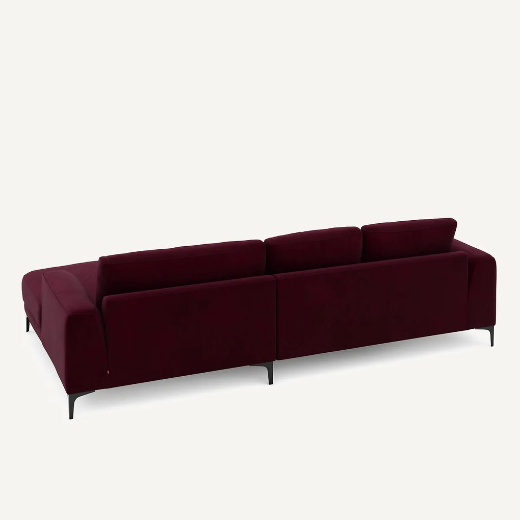 XL hoekbank rechts in fluweel, MARSILE