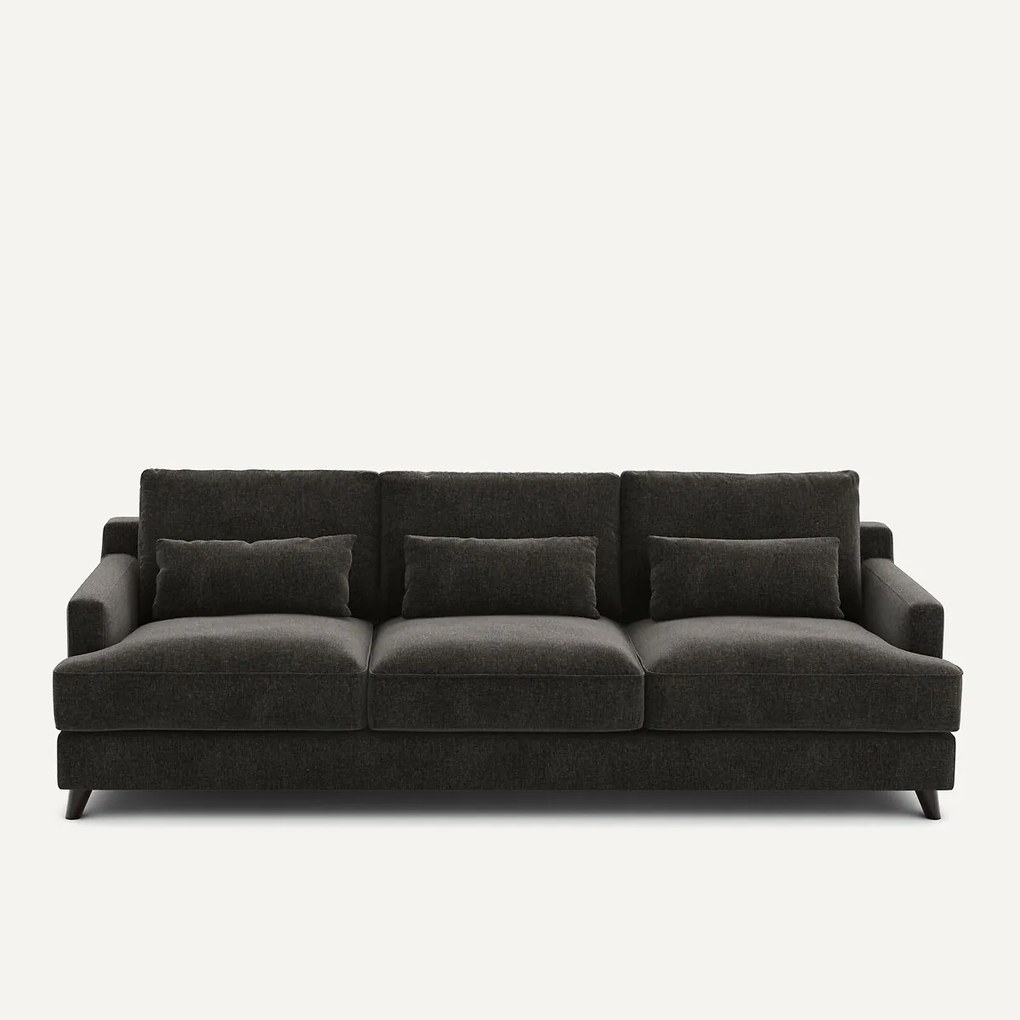 Sofa 3- of 4-zits, chenille fluweel, Alwine