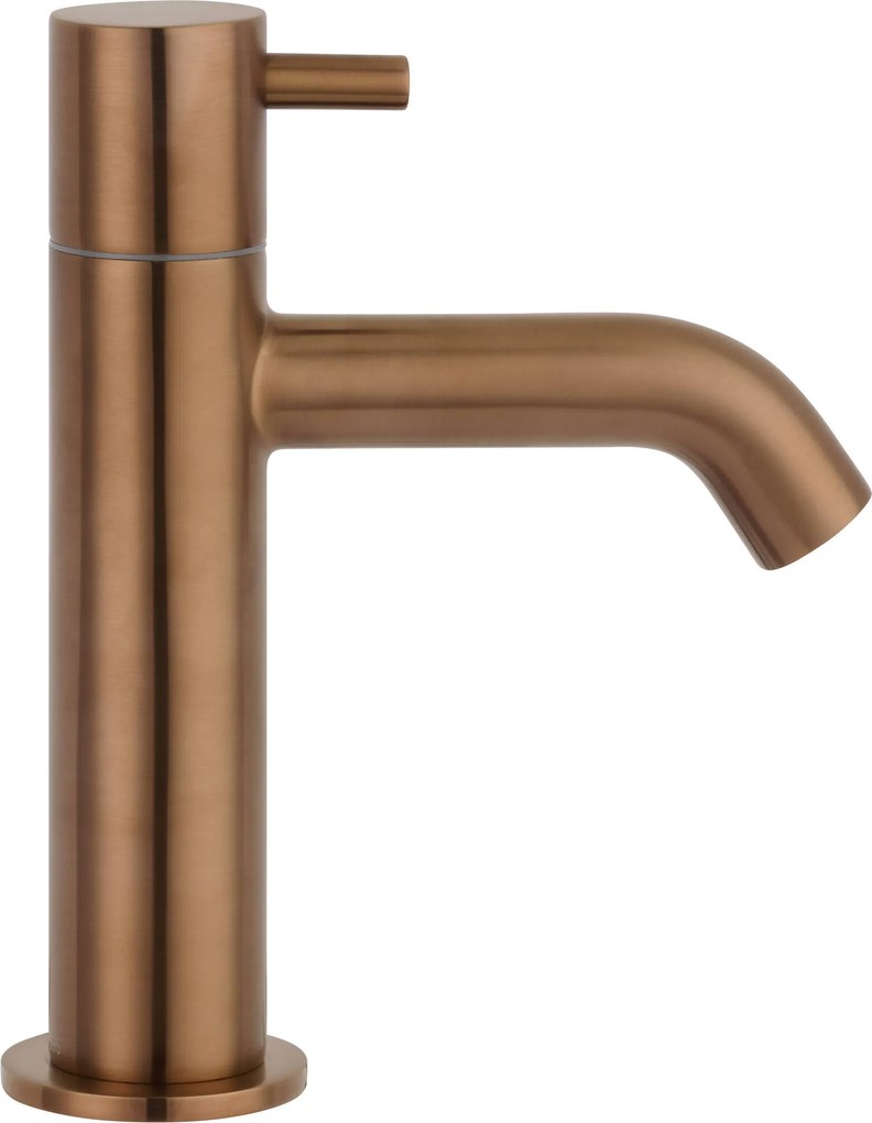 Saqu Eurotrend fonteinkraan met greep geborsteld koper PVD-coating