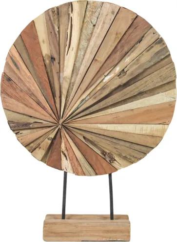 HSM Collection | Decoratie Ster lengte 40 cm x breedte 10 cm x hoogte 55 cm naturel decoratieve objecten gerecycled hout | NADUVI outlet