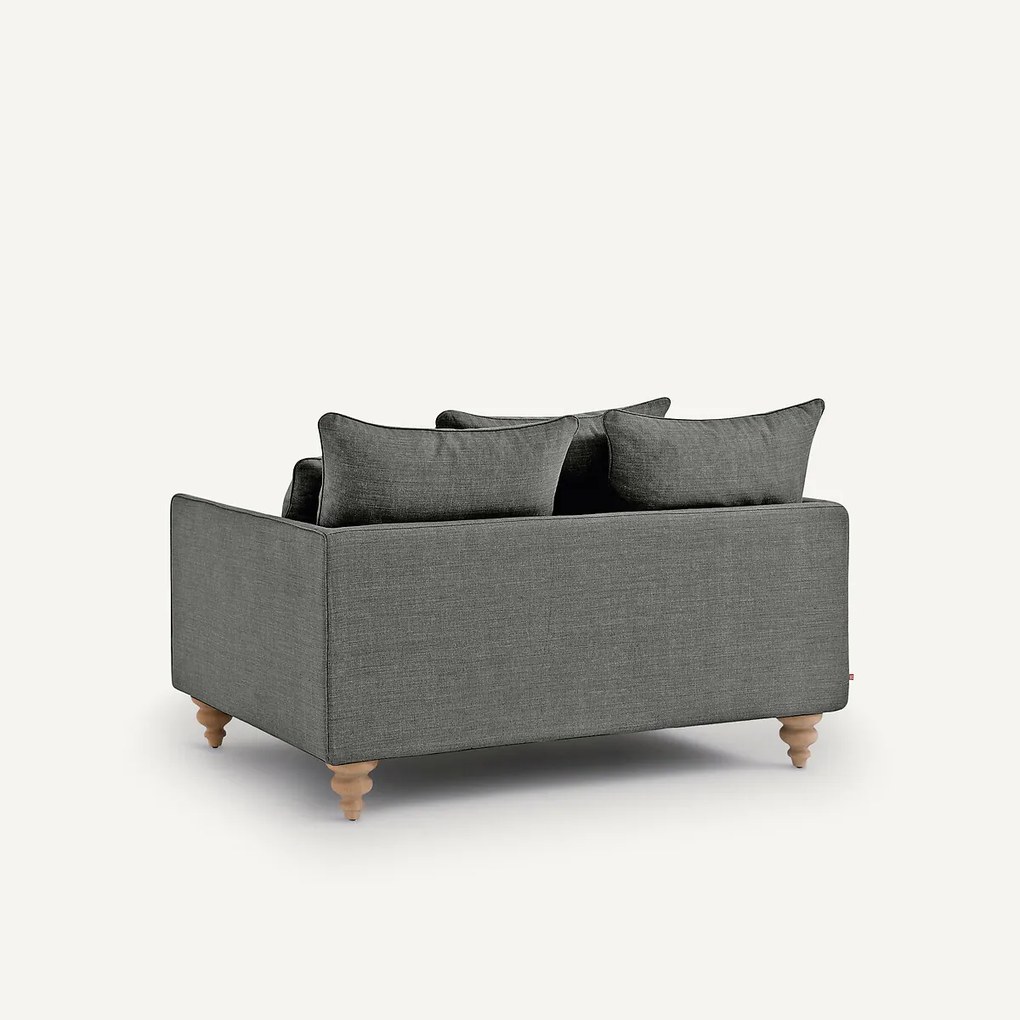 2-zits bank in katoen en linnen, Lazare