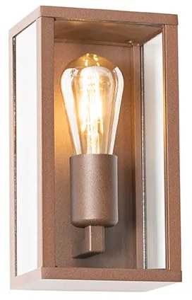 Industriële wandlamp roestbruin 26 cm IP44  - Charlois