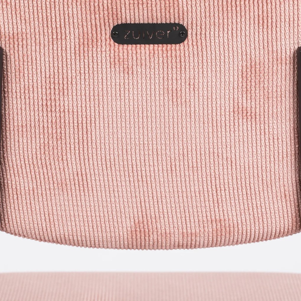 Zuiver Benson Lage Barkruk Stof Roze