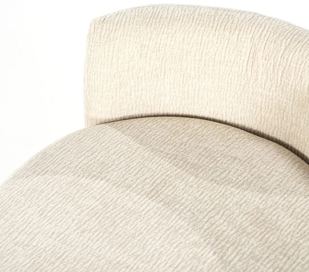 Moderne Scandinavische Poef Beige