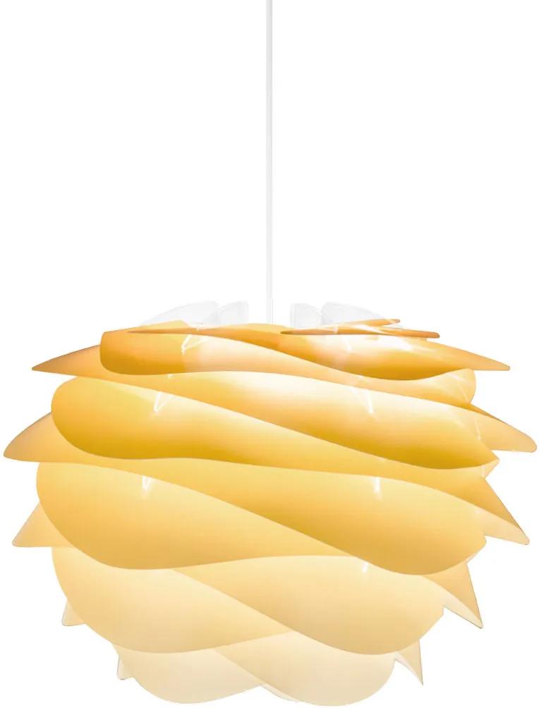 UMAGE Carmina Sahara Geel - Mini Ø 32 cm - Hanglamp - Koordset wit- Lampenkap - Kunststof - Lamp - Koord - Scandinavisch design