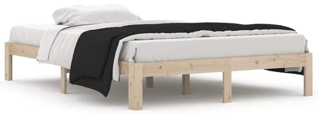 vidaXL Bedframe massief grenenhout 140x200 cm
