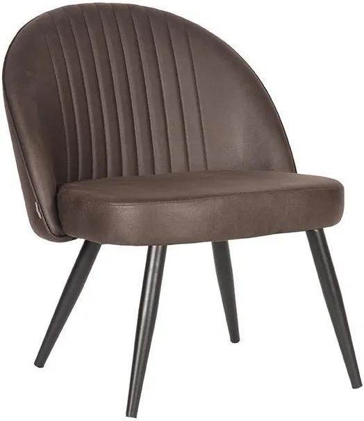 LABEL 51 | Fauteuil Enzo breedte 65 cm x hoogte 79 cm x diepte 68 cm antraciet fauteuils stof meubels stoelen & fauteuils