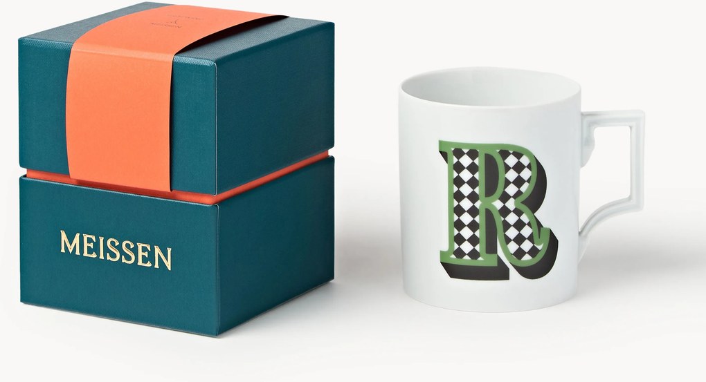 Handgemaakte beker Initials met decoratief motief, Westwing x MEISSEN