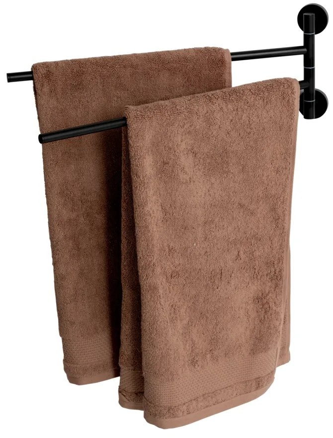 Plieger Vigo handdoekhouder 2 armig 45cm mat zwart