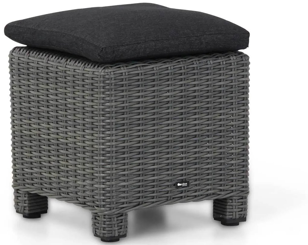 Stoel en Bank Loungeset 5 personen Wicker Grijs  Garden Collections Toronto/Brighton