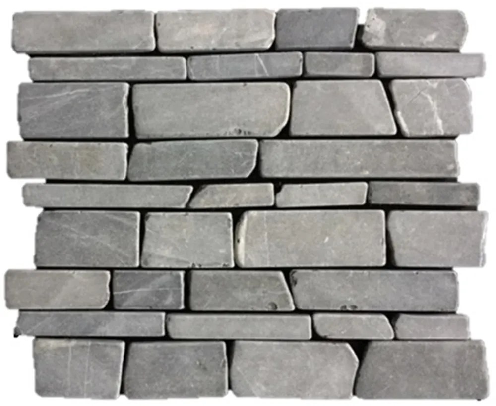 Terre d'Azur Multisticks vloertegel op vel 24x30cm antraciet